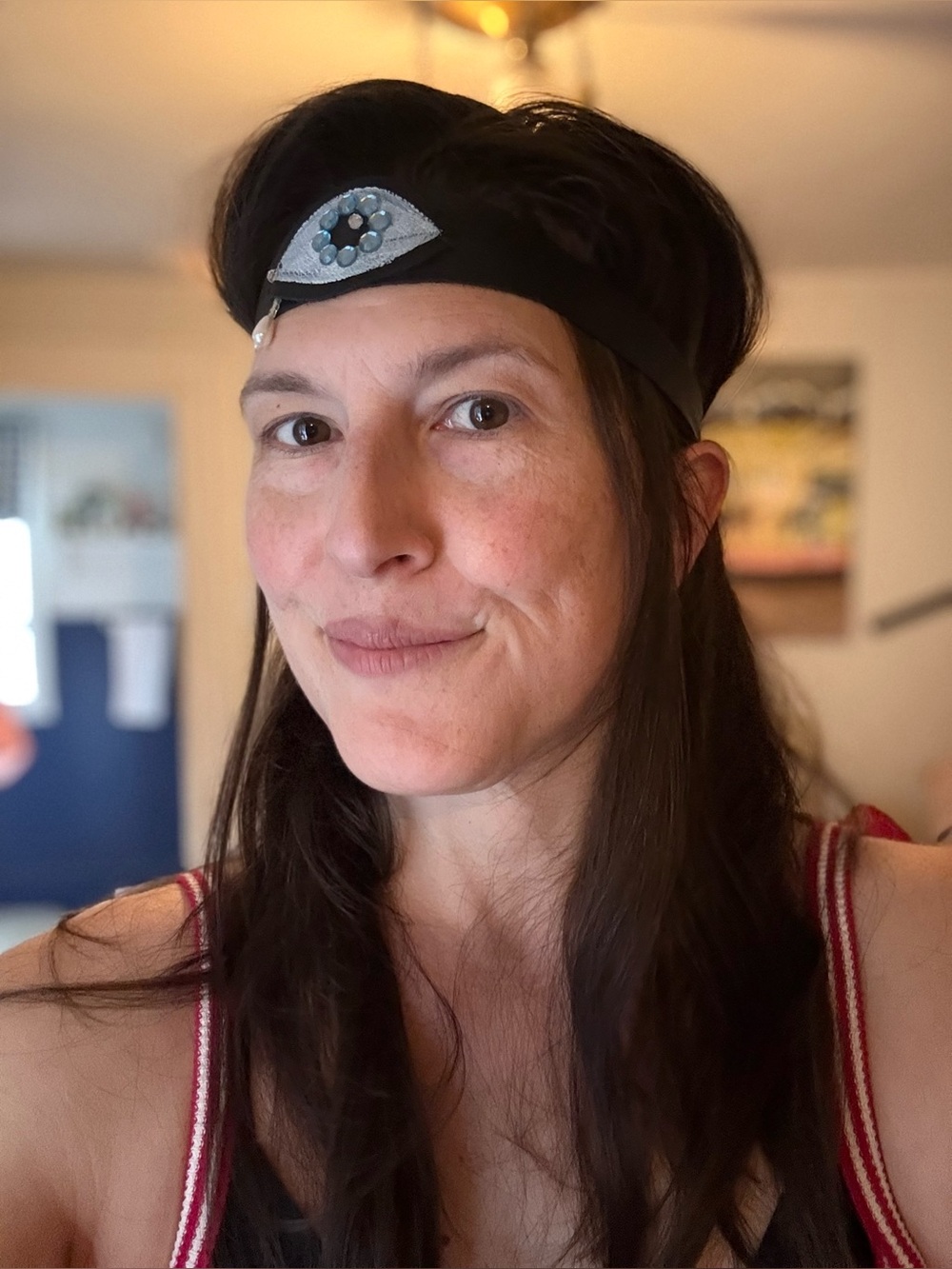 Cyclops head band original handmade real leather